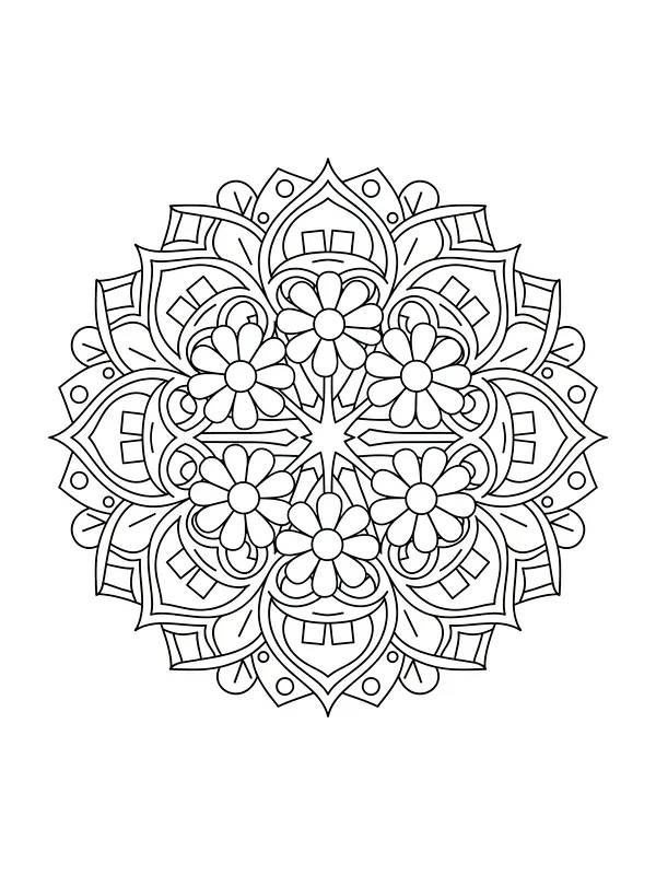 Mandala mit Blumen, Unterkategorie