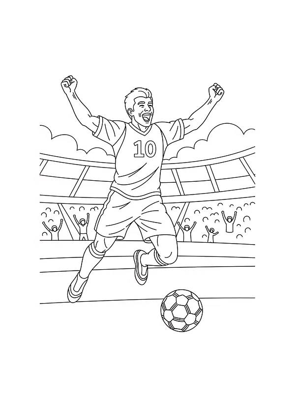 Fotballspiller i jubel, underkategori