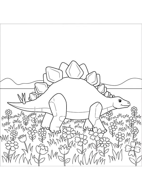 Stegosaurus blant blomster, underkategori