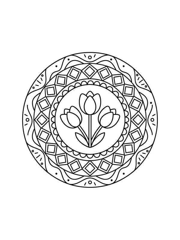 Mandala mit Blumenmotiv, Unterkategorie