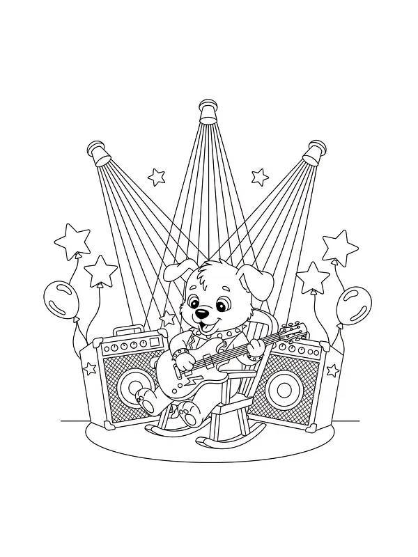 Hund spiller gitar, underkategori