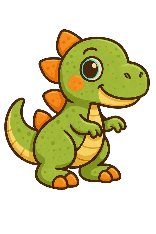 forskjellige fargeleggingsark av dinosaur for å illustrerer underkategorien dinosaur