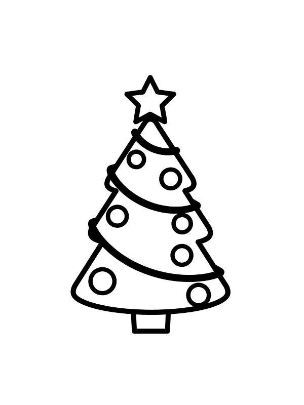 Juletre med stjerne og kuler, underkategori