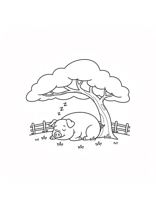 Gris sover under et tre, underkategori