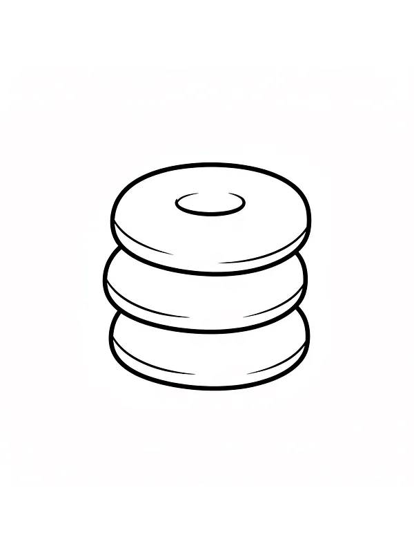 Stabel med donuts