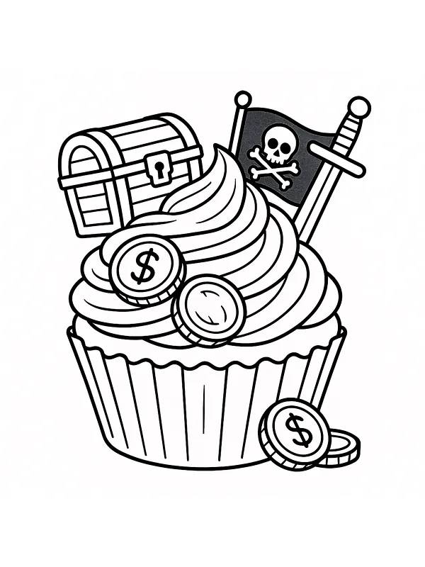 Kake med pirattema