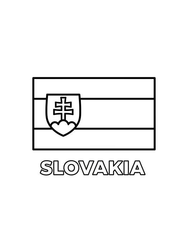 Slovakiens flagga