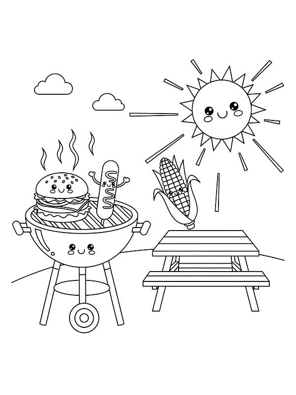 Grillfest med sol og mat, underkategori