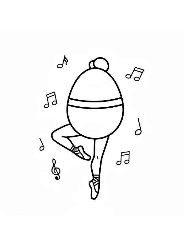 Ægformet ballerina danser