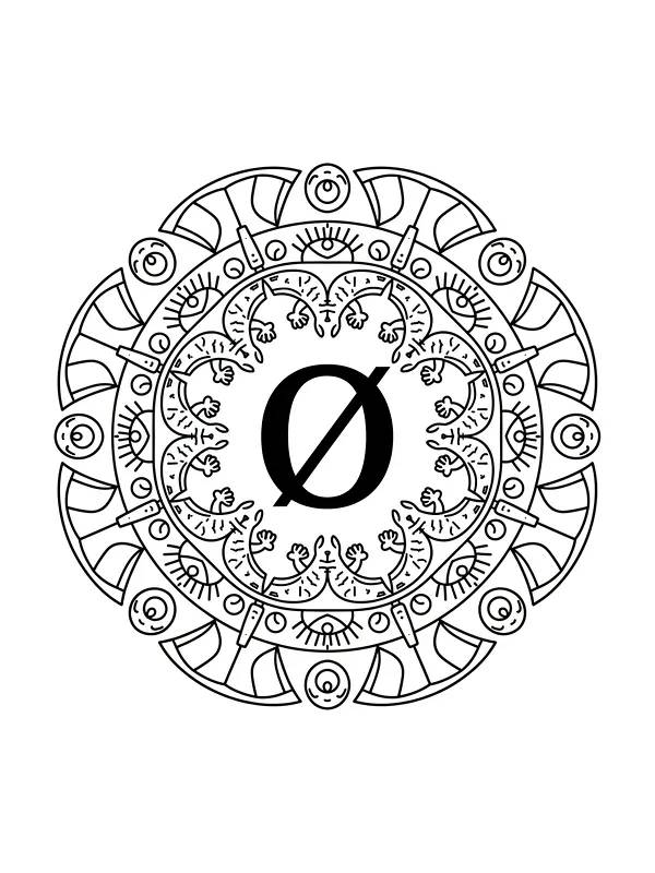 Sirkulært mandalaornament, underkategori