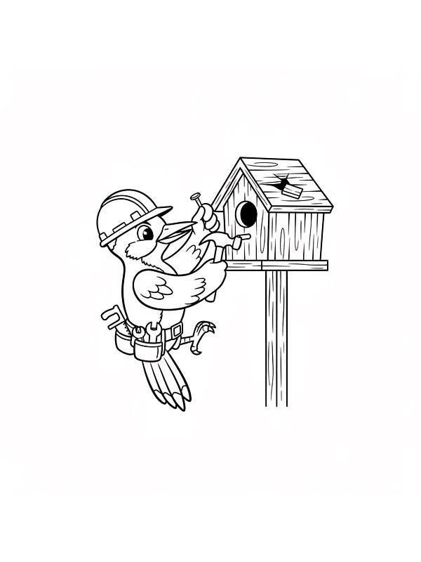 Fugl bygger fuglehus, underkategori
