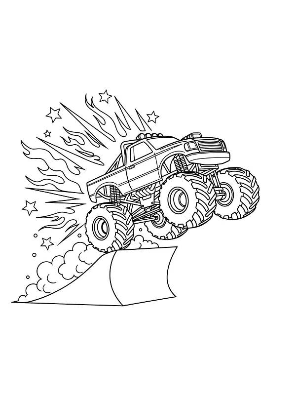 Monster truck hopper rampe