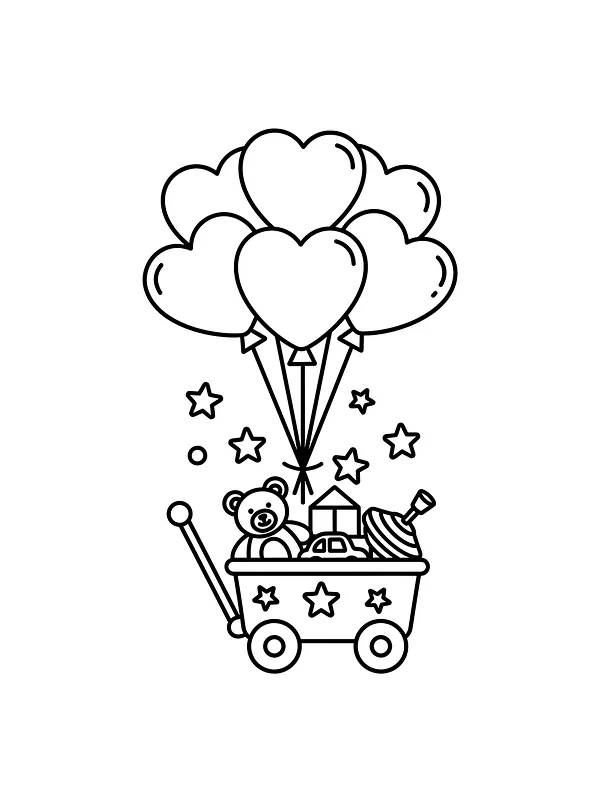 Lekevogn med ballonger, underkategori