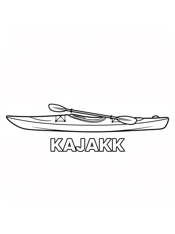 Kajak mit Paddel, Unterkategorie