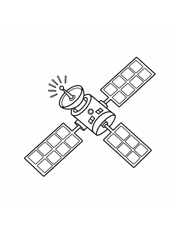 Satellit i rummet