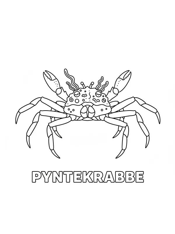 Pyntekrabbe, tegning, underkategori