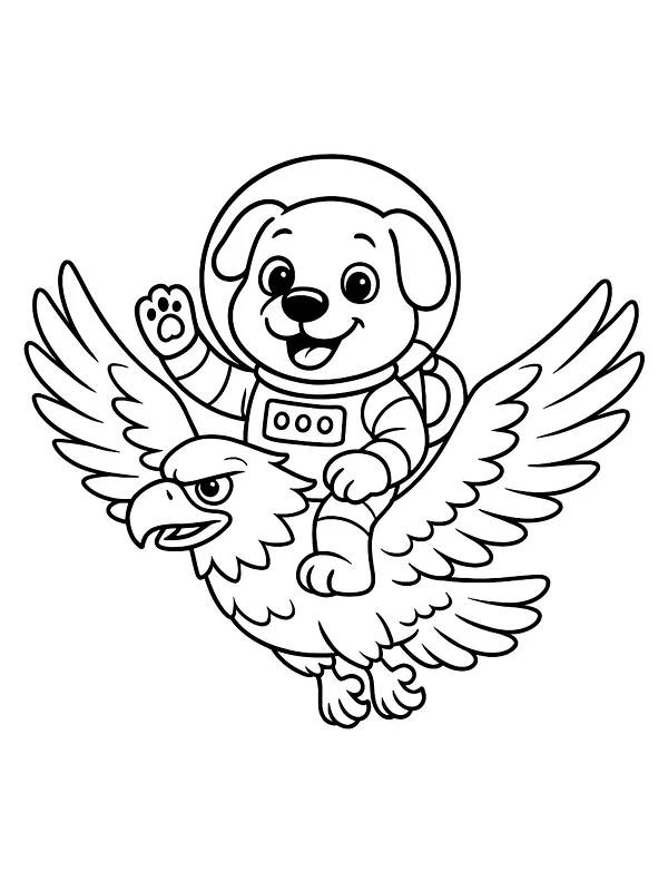 Hund astronaut på ravn, underkategori