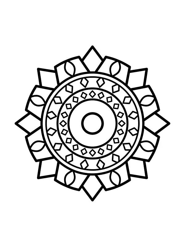 Symmetrisk mandala-mønster, underkategori