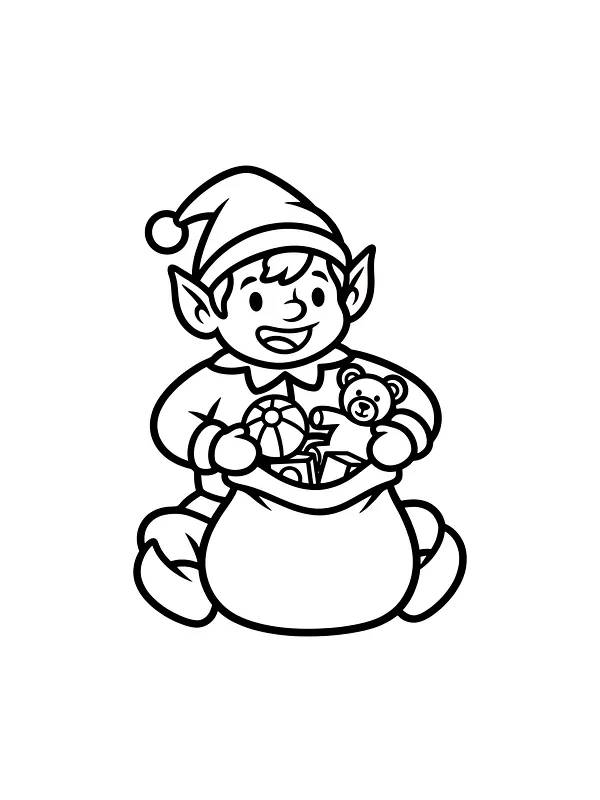 Alv med julesekk, underkategori