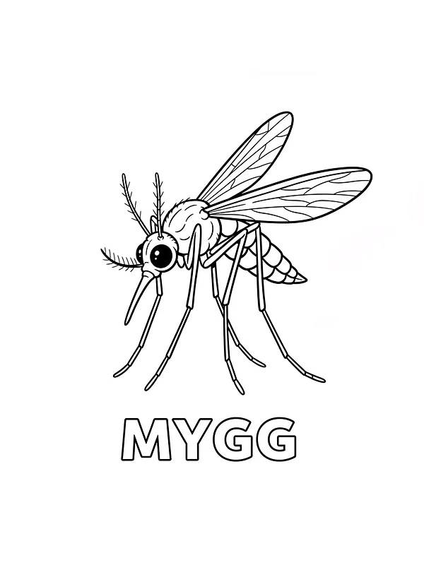 Myg med detaljerede vinger, underkategori