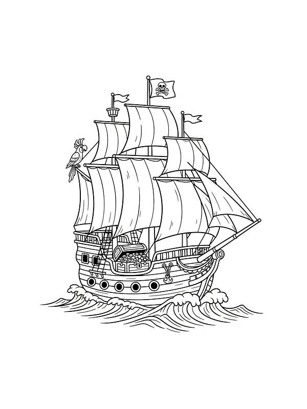 Piratenschiff mit Papagei, Unterkategorie