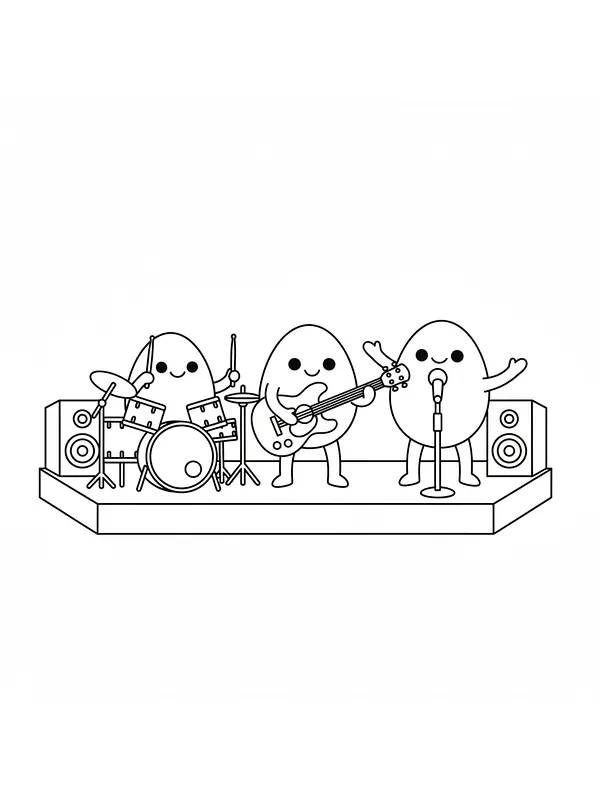 Musikalsk band af æg