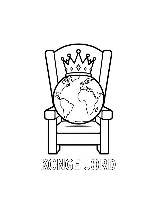 Jordklode med krone