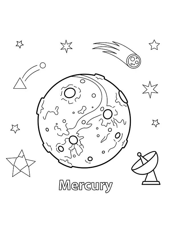 Planet Merkur i rommet, underkategori