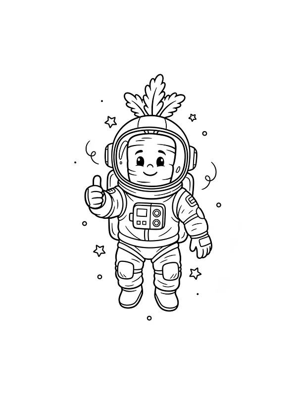 Barn i astronautdragt