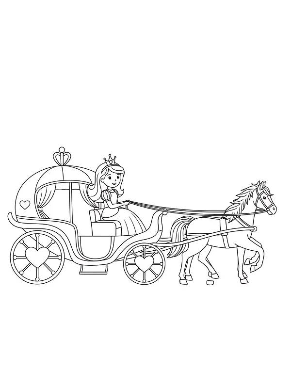 Prinsesse i karjol med hest, underkategori
