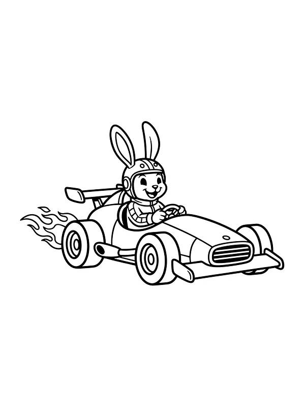 Hare i racerbil