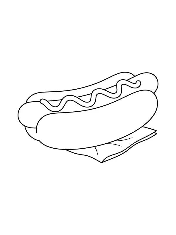 Pølse i brød med sennep til nationaldagen