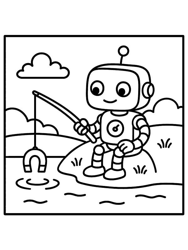 Robot som fisker