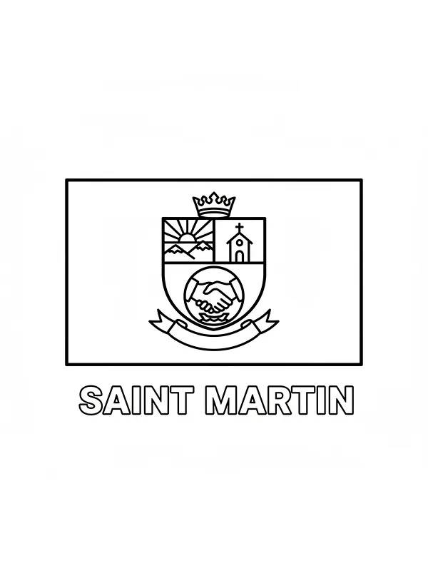 Saint-Martins flagga