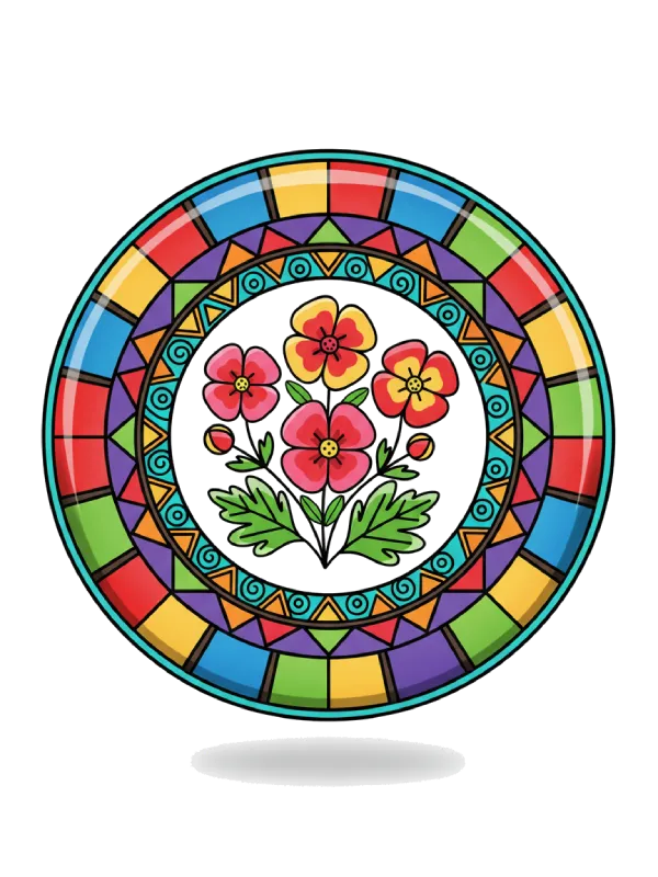 Mandala Ausmalbilder Blumen