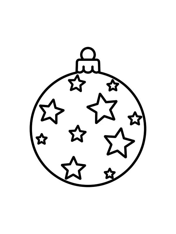 Julekule med stjerner, underkategori