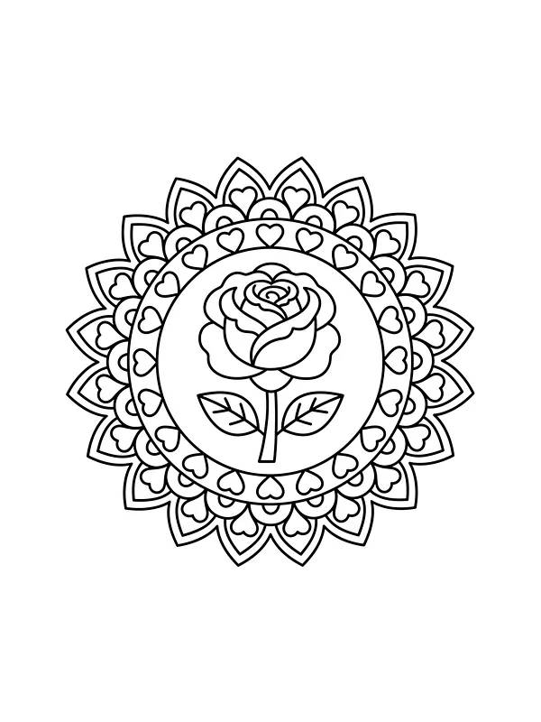 Rosemandala mit Herzen, Unterkategorie