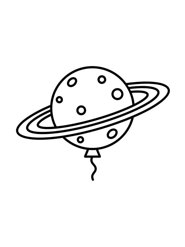 Planetballon med ringe
