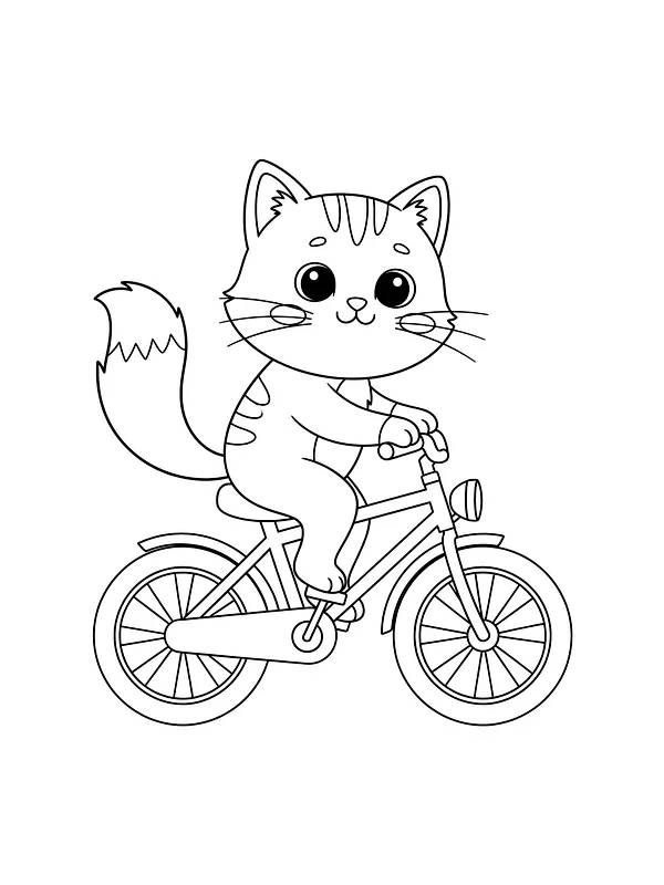 Katt på sykkel, underkategori