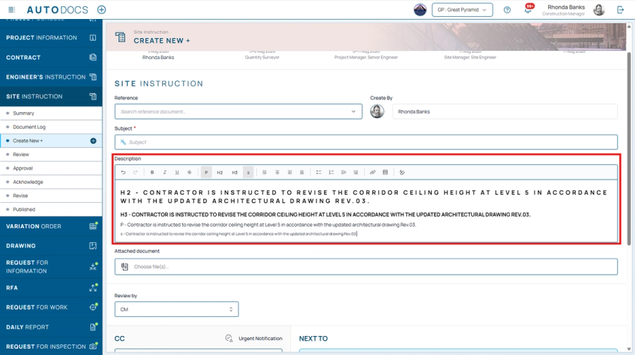 Fine print in the text editor — A toolbar button for setting text in a smaller size, for notes and annotations.