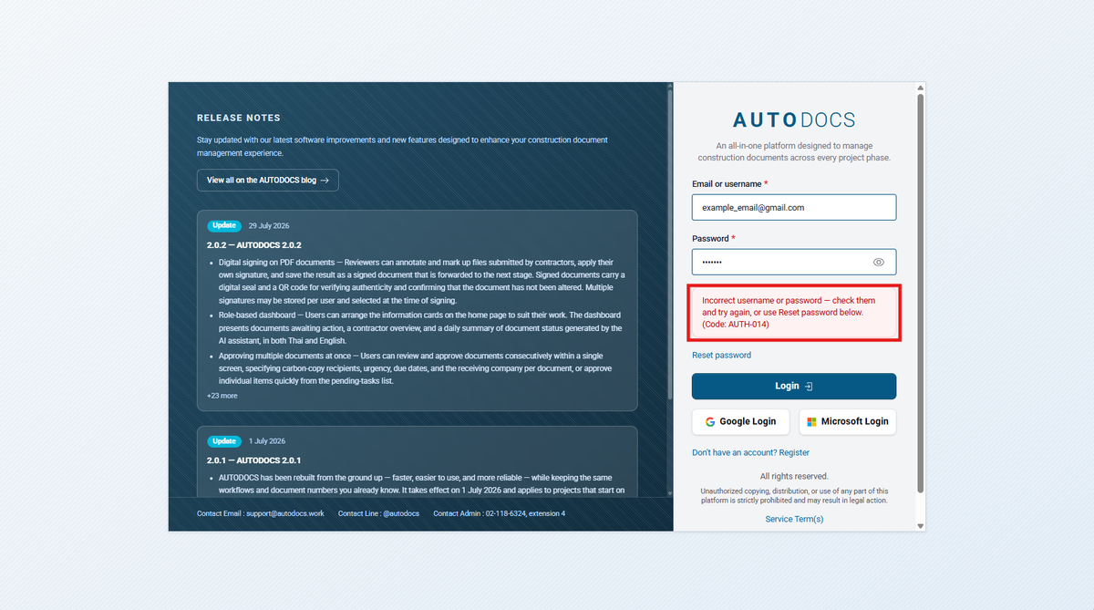 Plain-language error messages with a reference code — When something stops the user from finishing their work, the syste