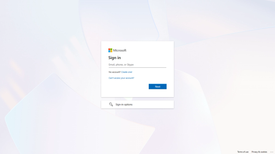 Sign in with a Microsoft account — For organisations that use Microsoft accounts. Signing in with an existing username o