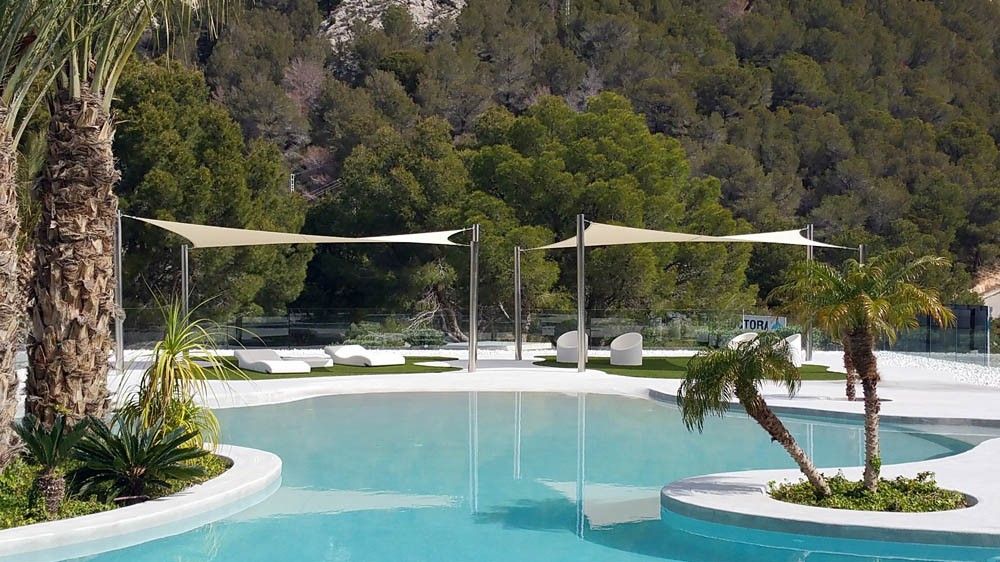 Custom shade sail installation by Coolashade on the Costa Blanca