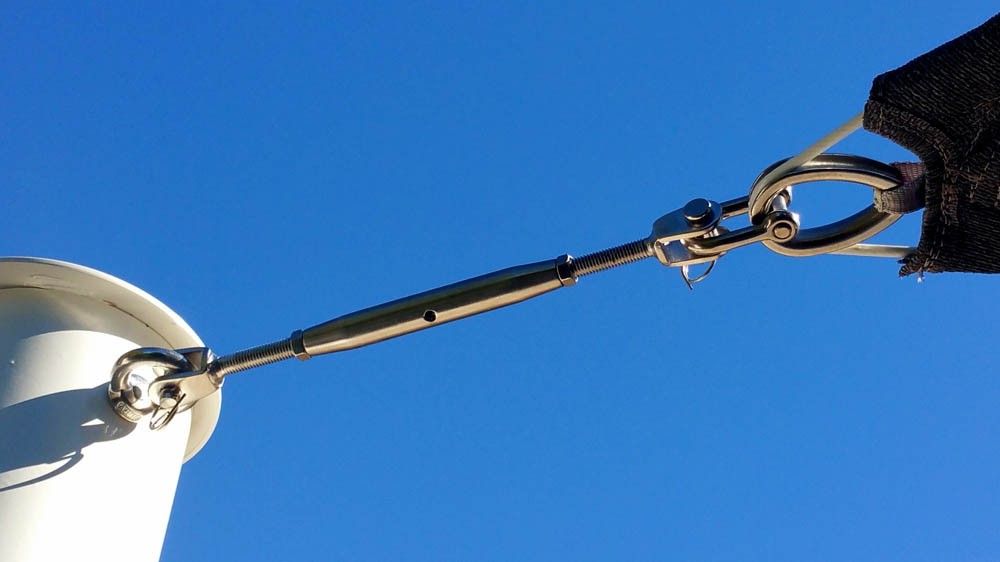 Custom shade sail installation by Coolashade on the Costa Blanca