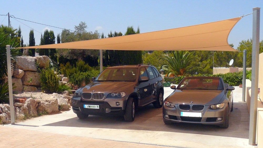 Custom shade sail installation by Coolashade on the Costa Blanca