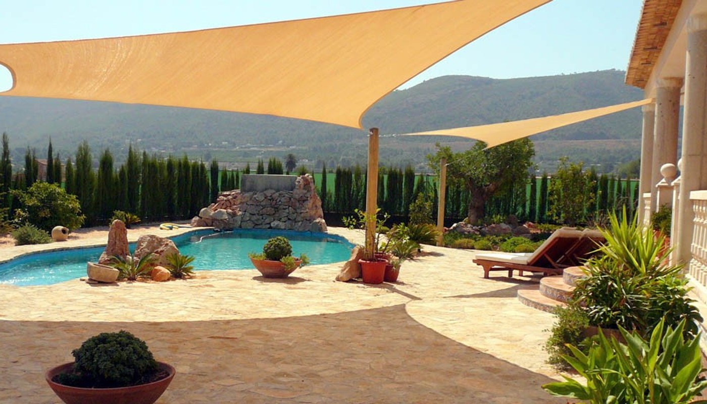 Reduce direct sun exposure and glare around swimming pools and sunbathing areas.