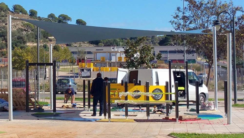 Custom shade sail installation by Coolashade on the Costa Blanca