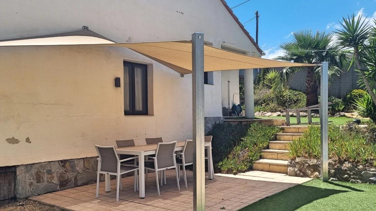 Custom shade sail installation by Coolashade on the Costa Blanca