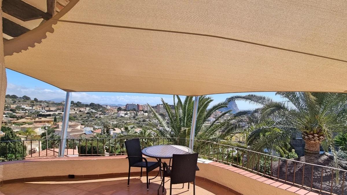 Custom shade sail installation by Coolashade on the Costa Blanca