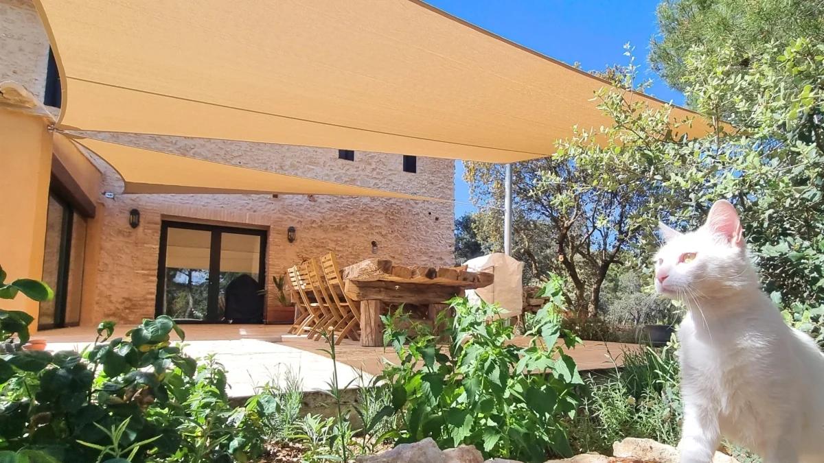 Custom shade sail installation by Coolashade on the Costa Blanca